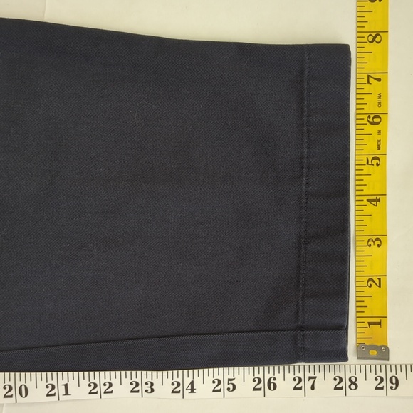 L.L. Bean Original Fit Cotton Twill Pants 14P Navy Blue - Picture 13 of 14